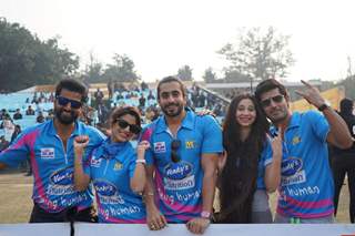Sunny Singh and Omkar Kapoor at 'Celebrity Cricket League' Match