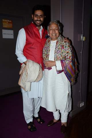 Amjad Ali Khan and Abhishek Bachchan at Amaan Ali and Ayaan Ali Concert