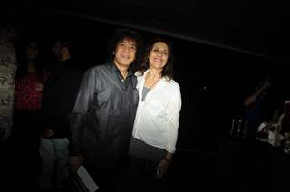 Ustaad Zakir Hussain and Wife at Louiz Banks 75th Birthday Celebrations