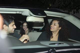 Sidharth Malhotra drove Katrina Kaif to Special Screening of Fitoor