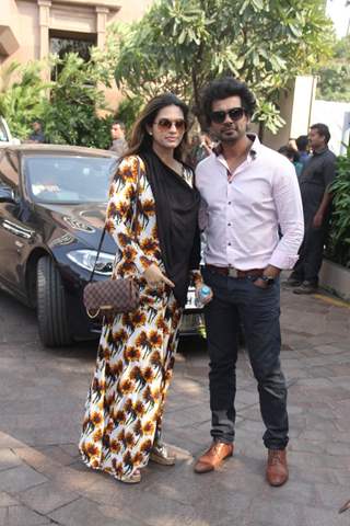 Nikhil Dwivedi and Gauri Pandit at  Arpita Khan's Baby Shower  Ceremony!