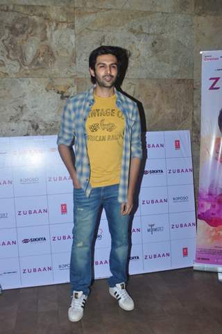 Kartik Aryan at Special Screening of the film Zubaan