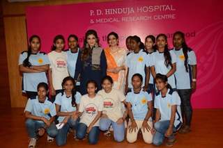 Raveena Tandon and Moushumi Chatterjee Celebrate Women's Day with P.D Hinduja Hospital