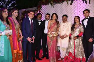 Shilpa Shetty with Husband Raj Kundra at Awdesh Dixit's Indore Bash