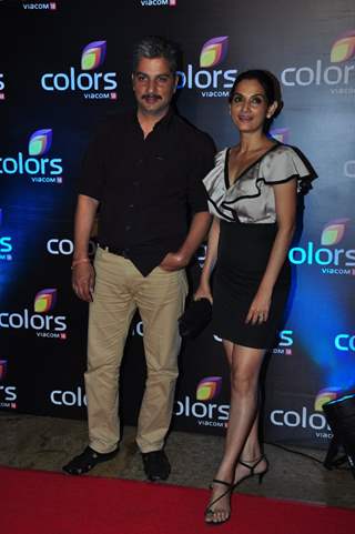 Varun Badola and Rajeshwari Sachdev at Colors TV's Red Carpet Event