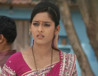 Dhaani looking worried