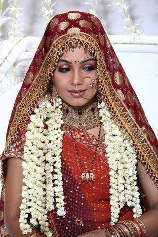 Shubhangi Aatre as Preeti looking like a bridal