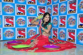 Rupali Bhonsale at SAB TV Holi Celebrations