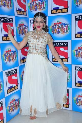 Sudeepa Singh at SAB TV Holi Celebrations