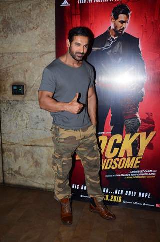 John Abraham at Special Screening of Rocky Hansome