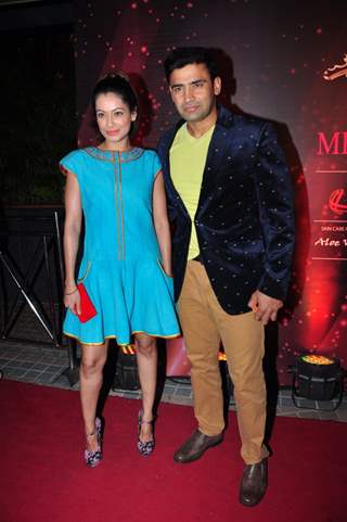 Sangram Singh and Payal Rohatgi at Femina Miss India Bash