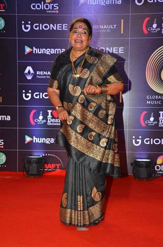 Usha Uthup at COLORS GiMA AWARDS 2016