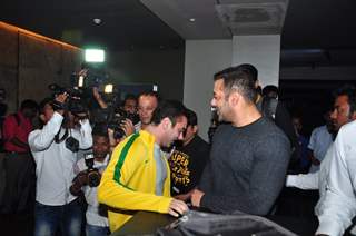 Salman Khan with Sohail Khan at Special Screening of 'The Jungle Book'