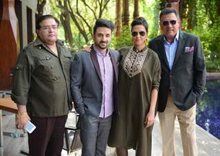 Akashdeep , Vir Das, Neha Dhupia and Boman Irani at Press Meet of 'Santa Banta Pvt. Ltd.'