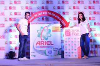 Sanaya Irani and Mohit Sehgal at Promotions of 'Ariel'