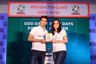 Sanaya Irani and Mohit Sehgal at Promotions of 'Ariel'