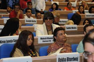 Mukesh Khanna and Anup Jalota at National Award Ceremony