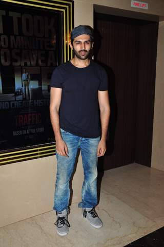 Kartik Aaryan at Special Screening Of 'Traffic'