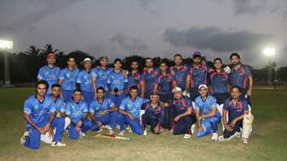 Celebs at a cricket match between Daring Dozen & Panthers