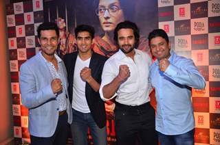 Randeep Hooda, Vijendra Singh, Jackky Bhagnani and Bhushan Kumar at Success Party of 'Sarabjit'