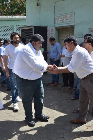 Rajat Rawail at Vikas Mohan's Funeral