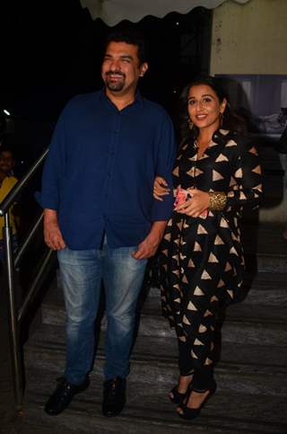 Siddharth Roy Kapur and Vidya Balan at Special Screening of 'TE3N'