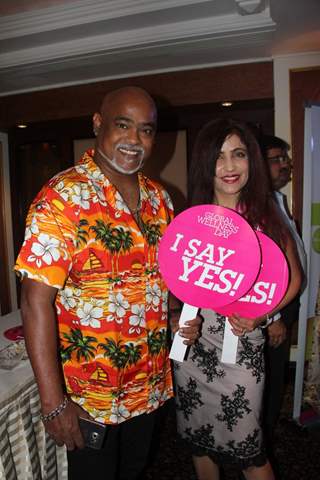 Vinod Kambli and Shibani Kashyap at Global Wellness Day Event