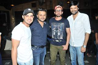 Kunwar Amar, Gaurav Parikh with Jay Bhanushali  & Anand Mishra at Sana Khan's Birthday Bash!