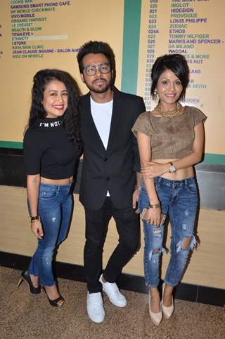 Neha Kakkar Sonu Kakkar and Tony Kakkar at Music Launch of the film 'Fever'