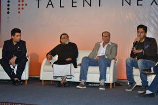 Karna Johar, Prahlad Kakkar, Ashutosh Gowarikar and Salim Merchant at Launch of app 'Talent Next'