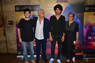 Ratna Pathak Shah, Naseeruddin Shah, Imaad Shah and Vivaan at Special Screening of film 'M Cream'