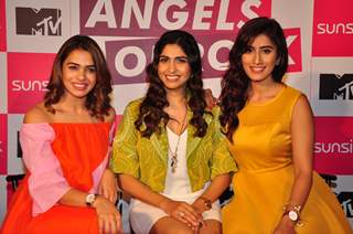 Akasa singh, Shalmali Kholgade and Anusha Mani at Launch of MTV's New Show 'Angels of Rock'