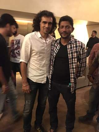 Imtiaz Ali and Nishikant Kamat at the special screening of 'Madaari'