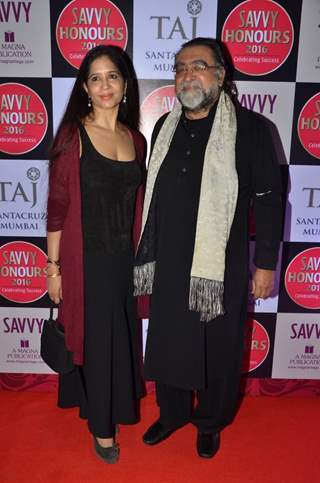 Film maker Prahlad Kakkar along with his wife Mitali at Savvy Honours 2016