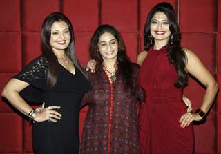 Aarti with Deepshikha and Neena celebrates her winning for the Dadasaheb Phalke Golden Camera Award