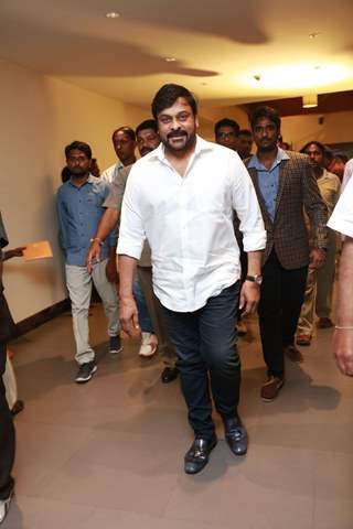 Chiranjeevi at Krish-Ramya's Wedding Reception