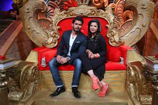 Sambhavna Seth at Colors TV Shoots for a 'Couple Special' Episode at 'Comedy Nights Bachao'