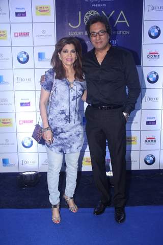 Talat Aziz with his wife at JOYA Exhibition 2016