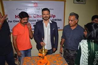 Sushant Singh, Vivek Oberoi and Amit Behl at CINTAA Meeting