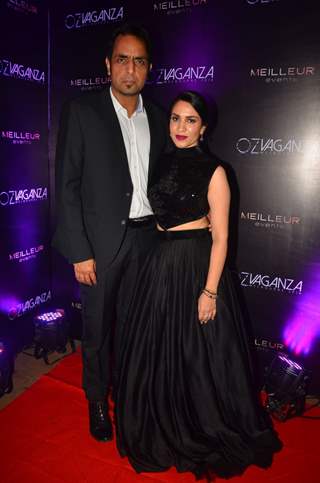 Vishwajeet Pradhan with his wife at Oz Fashion Event 2016