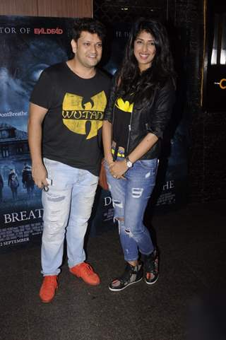 Rohit Nag and Aishwarya Sakhuja at Premiere of film 'Don't Breathe'