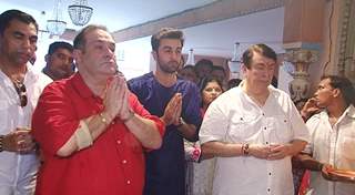 Ranbir Kapoor, Rajeev Kapoor and Randhir Kapoor and Family Celebrates Ganesh Chaturthi