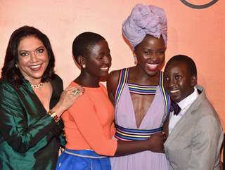 Mira Nair and Lupita Nyong'o at 'Queen of Katwe' Los Angeles premiere