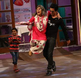 Sonu Sood and Ali Asgar at Promotion of 'Tutak Tutak Tutiya' on sets of The Kapil Sharma Show