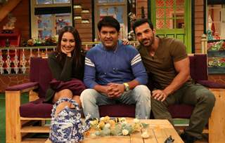 John Abraham and Sonakshi Sinha at Promotion of 'Force 2' on sets of The Kapil Sharma Show