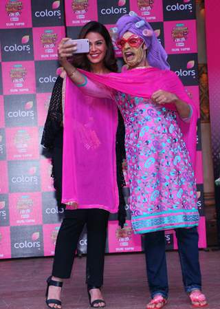 Ssumier S Pasricha and Mona Jaswir Singh at Press meet of Comedy Nights Bachao