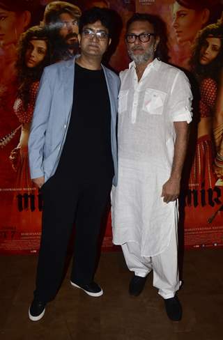Rakeysh Omprakash Mehra and Prasoon Joshi at Special screening of film 'Mirzya'