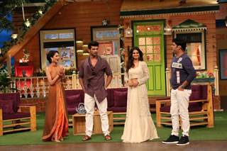 Jennifer Winget, Kushal Tandon and Aneri Vajani visit on the sets of 'The Kapil Sharma Show'