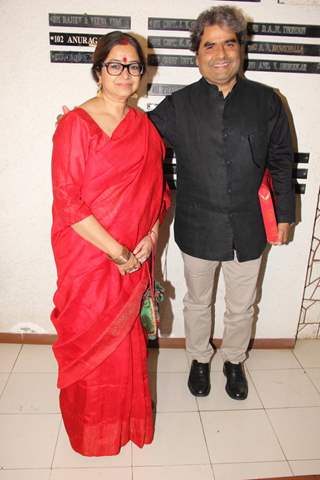 Rekha and Vishal Bharadwaj at Javed Akhtar's Birthday Bash