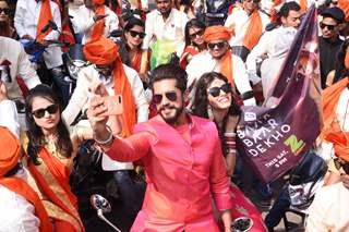 Kishwer Merchant and Suyyash Rai at Kala Chasma Bike Rally